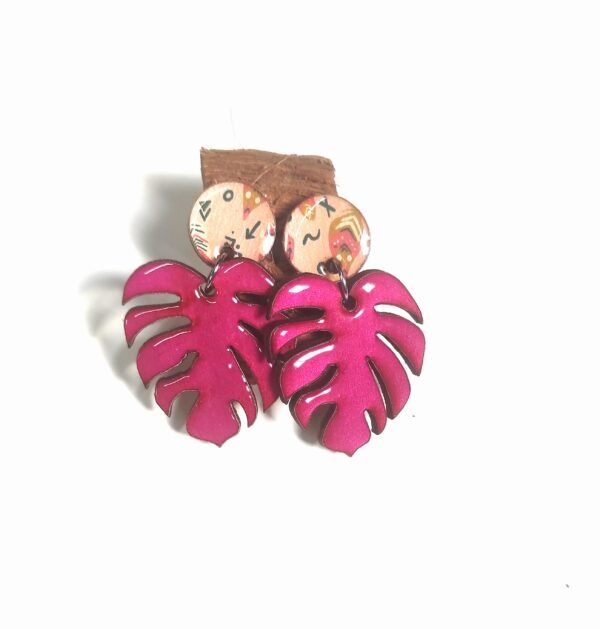 Hojas tonos rosa