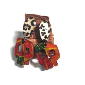 Calaveras pequeñas tonos naranja