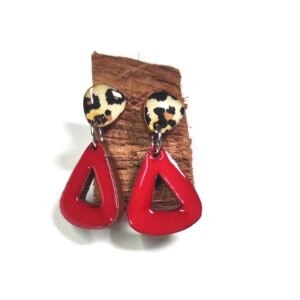 Triángulos rojos leopardo